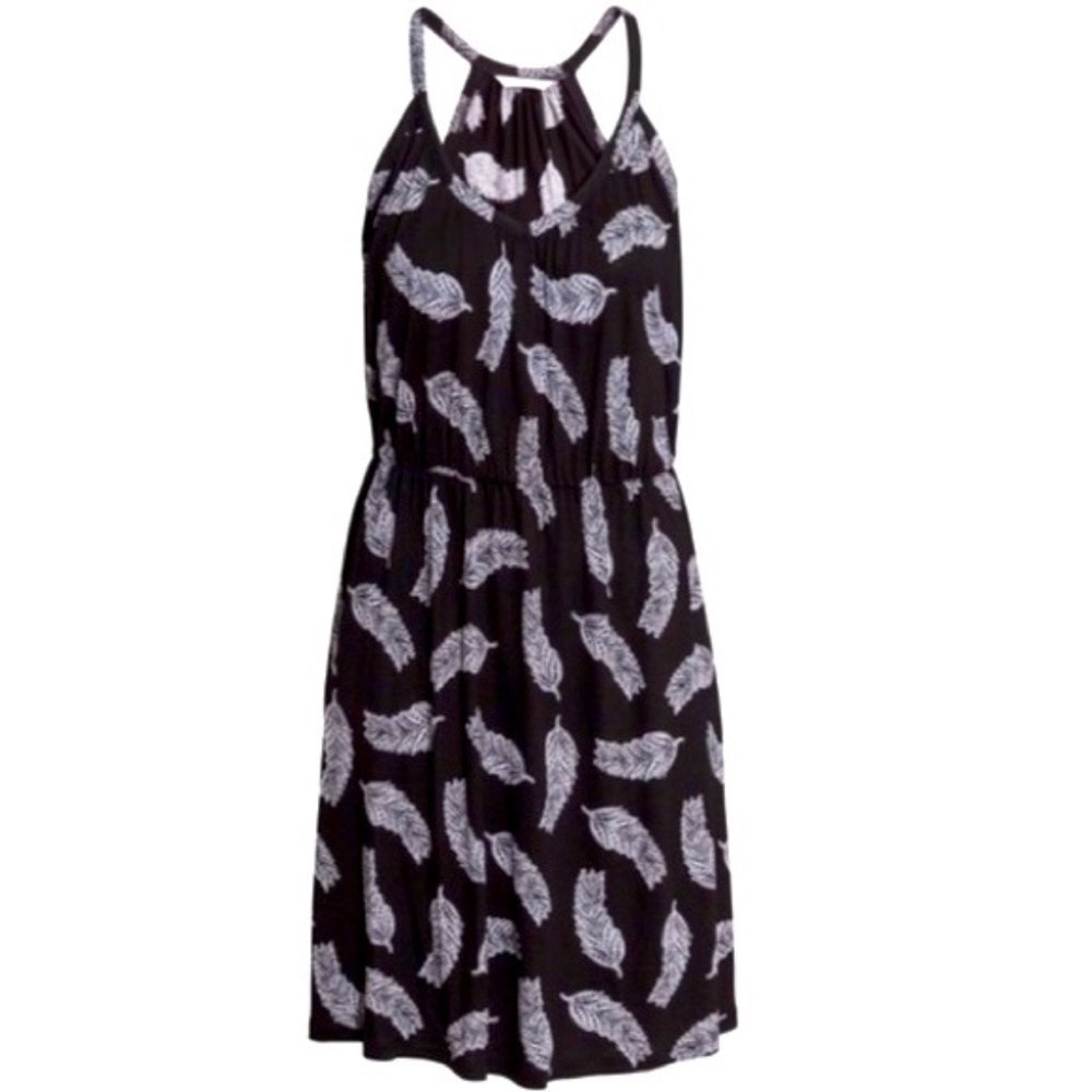 H&M feather dress